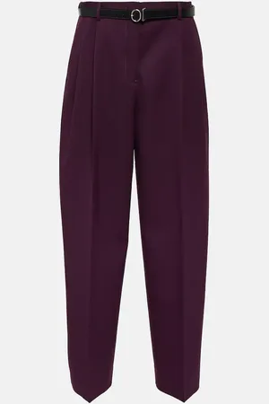 Jil Sander High-rise wool straight pants