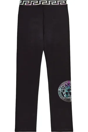 VERSACE Medusa Greca cotton-blend leggings