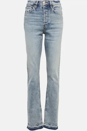 RE/DONE 70s high-rise split-hem bootcut jeans