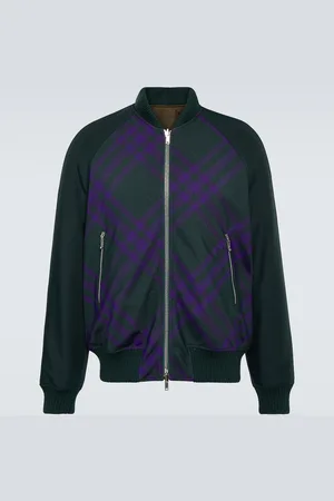 Burberry Checked reversible bomber jacket
