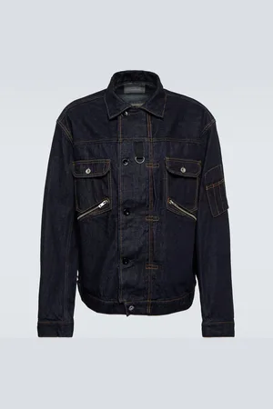 SACAI Asymmetric denim jacket
