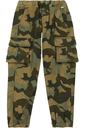 Il gufo Camouflage cotton-blend cargo pants