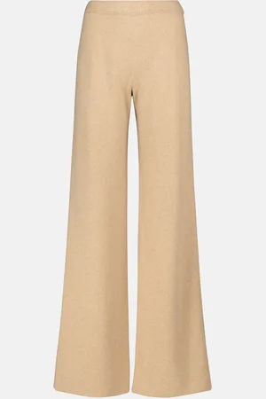 Loro Piana Lexington wide-leg cashmere knit pants