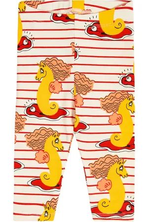 Mini Rodini Baby printed cotton-blend leggings