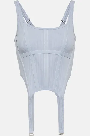 DION LEE Cotton jersey bustier