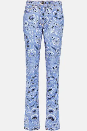 Etro High-rise printed skinny jeans