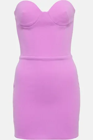 ALEX PERRY Clay bustier crÃªpe minidress