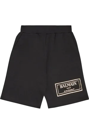 Balmain Logo cotton jersey shorts
