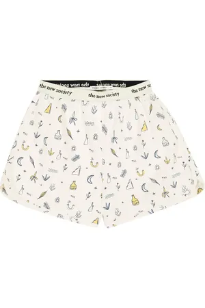 The New Society All The Things printed cotton shorts