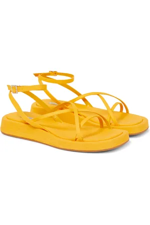Gia Borghini Rosie 16 linen and leather sandals
