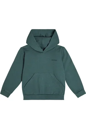 Balenciaga Logo cotton-blend hoodie