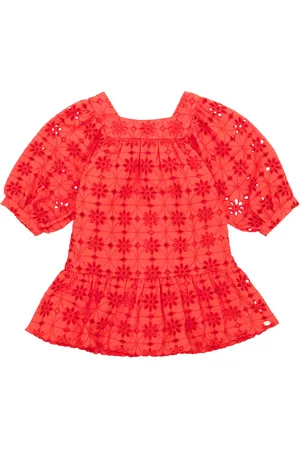 Tartine Et Chocolat Broderie anglaise puff-sleeve top