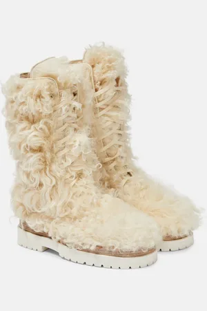 MAGDA BUTRYM Shearling lace-up boots