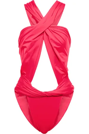 MAGDA BUTRYM Cutout halterneck swimsuit