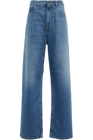 VALENTINO High-rise wide-leg jeans