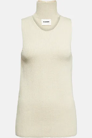 Jil Sander Knitted cotton-blend top