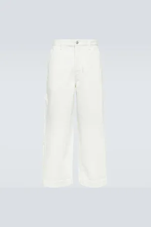 DRIES VAN NOTEN Cropped wide-leg jeans