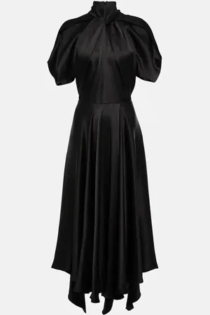 Stella McCartney Draped satin midi dress