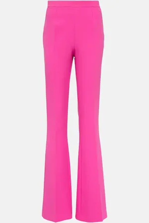 Safiyaa Alexa high-rise flared crÃªpe pants