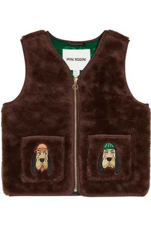 Mini Rodini Bloodhound faux fur vest