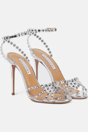 Aquazzura Tequila 105 embellished PVC sandals