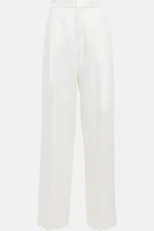 Chloé ChloÃ© Mid-rise straight linen pants