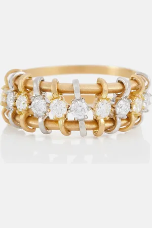 Jade Trau Penelope 18kt ring with platinum and diamonds