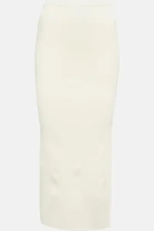 Altuzarra Irvette ribbed-knit midi skirt