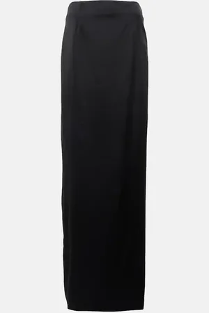 Balenciaga Satin maxi skirt