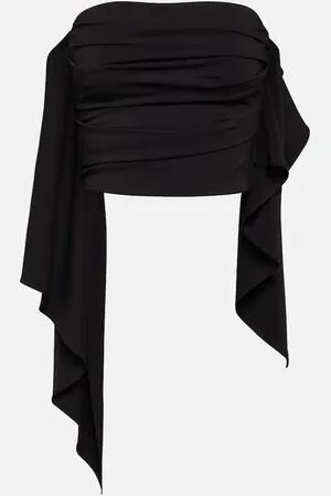 The Attico Embellished off-shoulder top