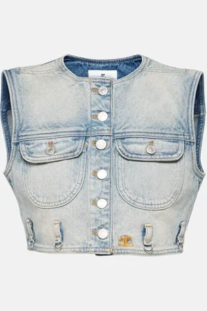 Courrèges CourrÃ¨ges Cropped denim vest