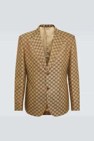 Gucci GG linen-blend blazer