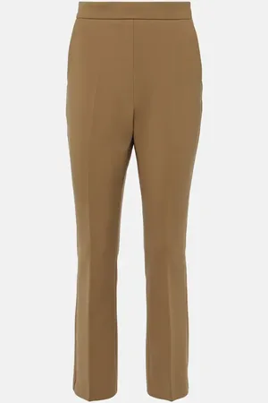 Max Mara Nepeta wool-blend crÃªpe straight pants