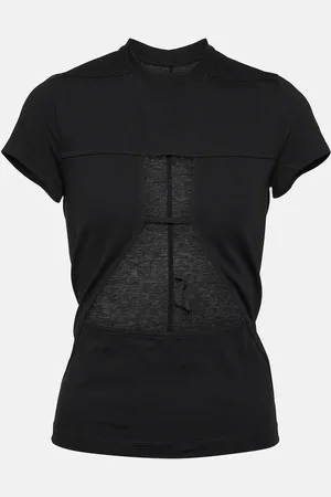 Rick Owens Cutout cotton jersey T-shirt