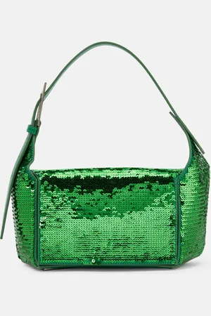 The Attico 7/7 sequined leather shoulder bag
