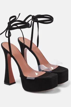 Amina Muaddi Sita suede platform sandals