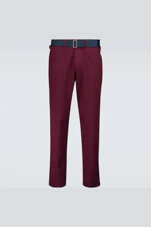 UNDERCOVER Cotton pants with suede apron