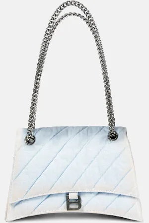 Balenciaga Crush Medium denim shoulder bag