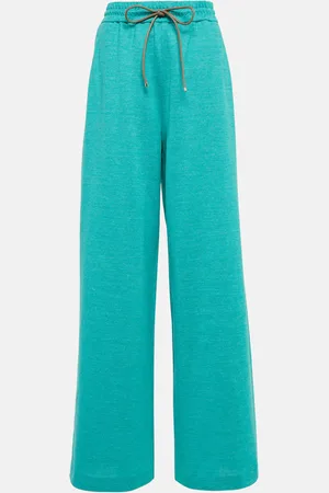 Max Mara Eolie drawstring cotton and linen pants