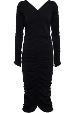 Helmut Lang Ruched midi dress