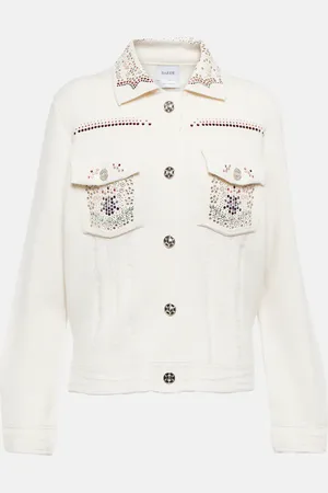 Barrie Embellished cashmere blend jacket