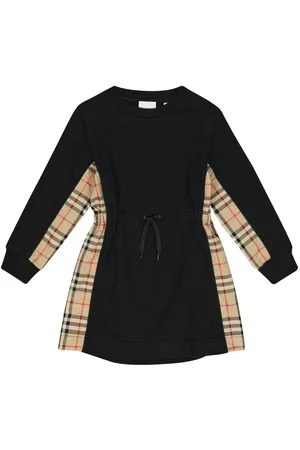 Burberry VIntage Check paneled jersey dress