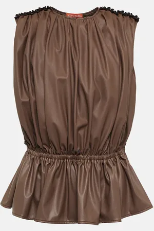 Altuzarra Baldur pleated peplum top