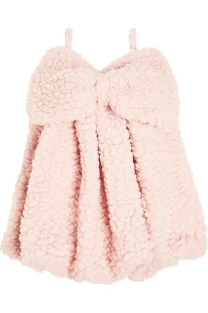 CAROLINE BOSMANS Bow-detail wool-blend dress