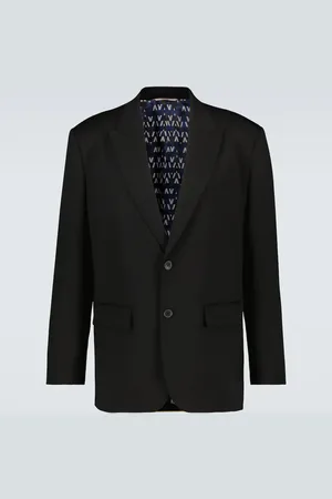 VALENTINO Single-breasted wool-blend blazer