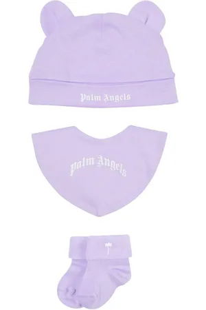 Palm Angels Baby hat, socks and bib set