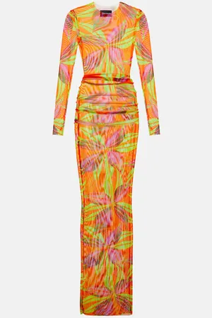 Louisa Ballou High Tide printed mesh dress