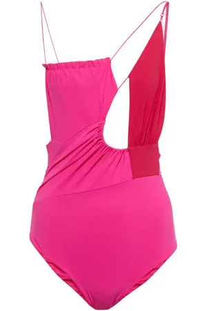 Nensi Dojaka Cutout asymmetric swimsuit
