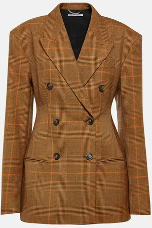 Stella McCartney Checked virgin wool blazer