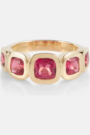 Robinson Pelham Marnie 14kt gold ring with rubellites